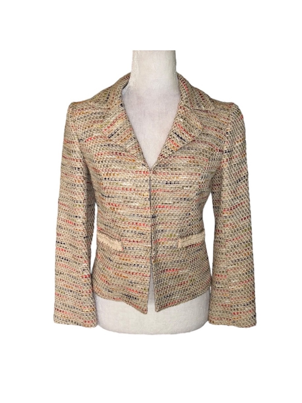 Boden Limited Edition Tweed Cropped Blazer size 4